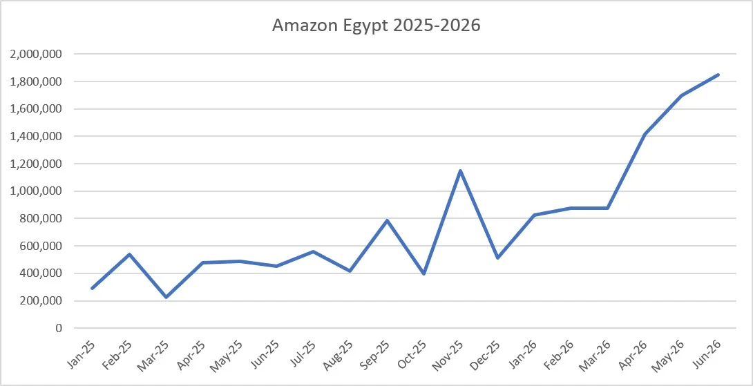 Amazon Egypt performance